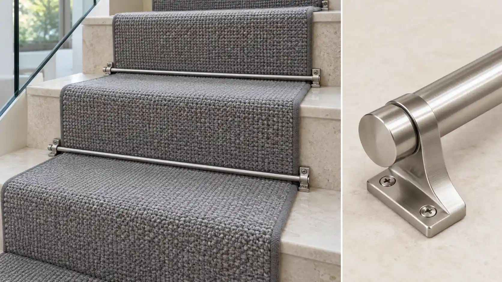 Stainless steel stair rods Dubai